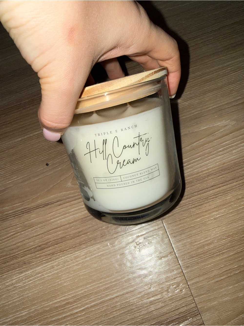Hill Country Cream Scented Candle - White